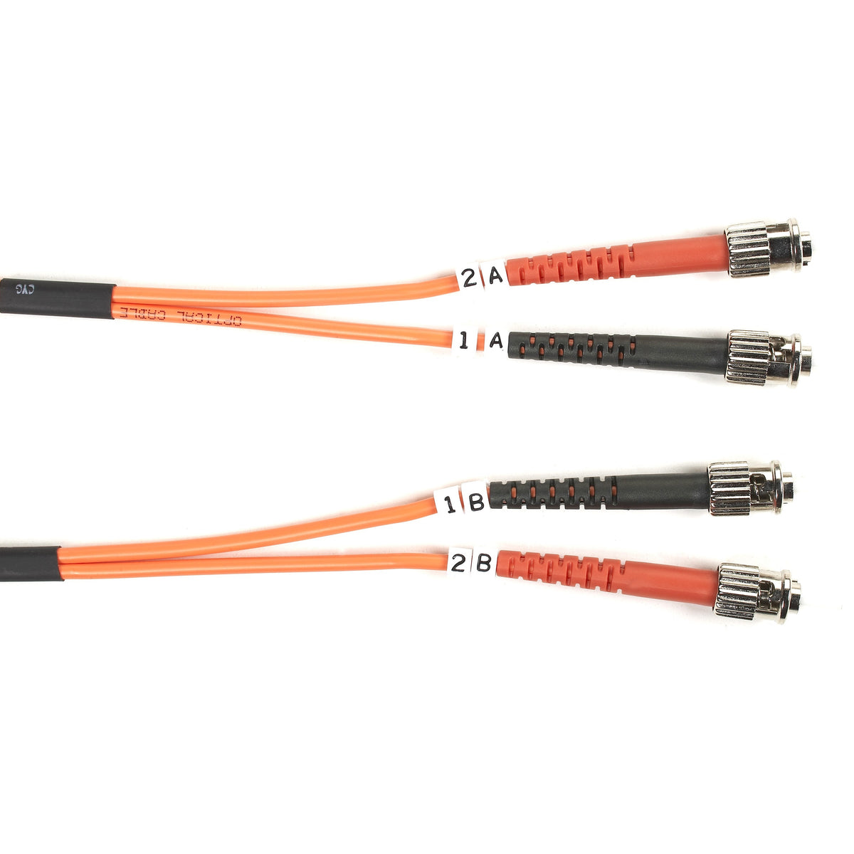 Black Box Fiber Optic Duplex Patch Network Cable - FO625-001M-STST