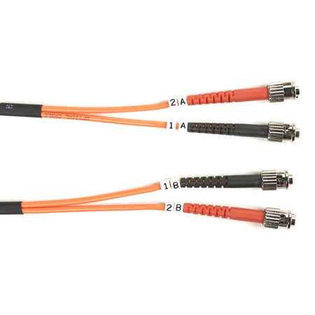 Black Box Fiber Optic Duplex Patch Network Cable - FO625-001M-STST