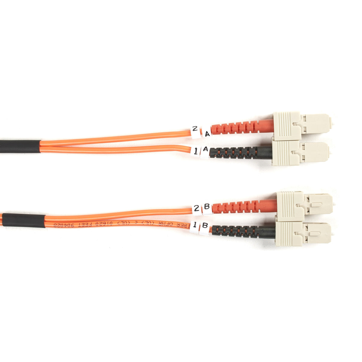Black Box Fiber Optic Duplex Patch Network Cable - FO625-002M-SCSC
