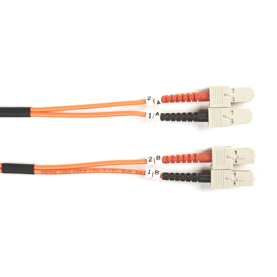 Black Box Fiber Optic Duplex Patch Network Cable - FO625-002M-SCSC