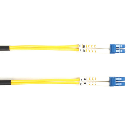 Black Box Fiber Optic Duplex Patch Network Cable - FOSM-002M-LCLC