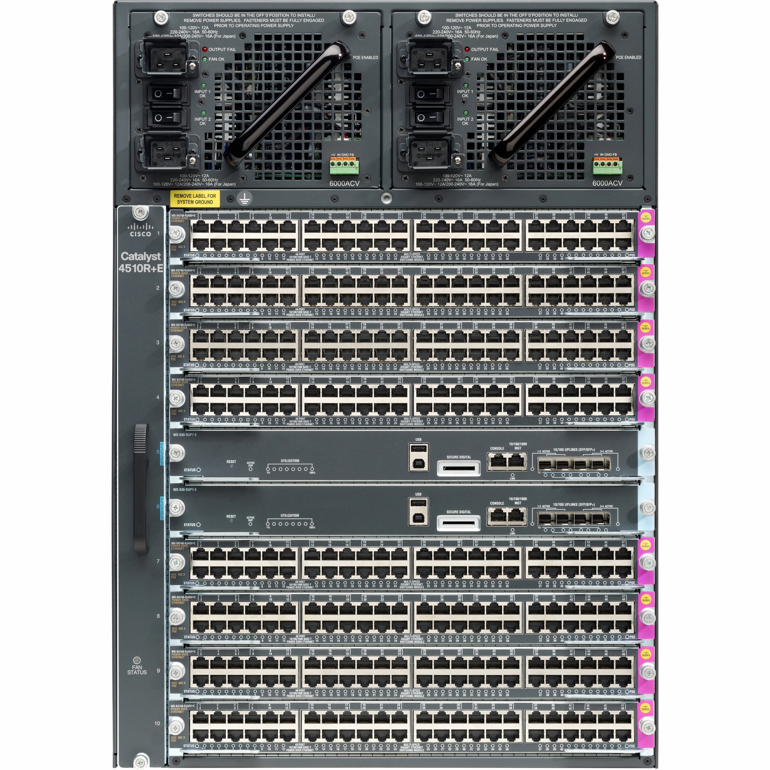 Cisco Catalyst WS-C4510R+E Chassis - WS-C4510R-E=