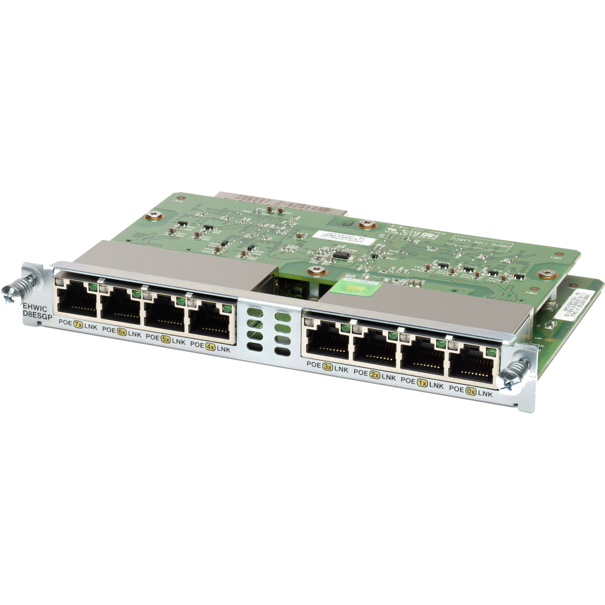 Cisco 8 port 10/100/1000 Enhanced High-Speed WAN Interface Gigabit Ethernet Switch - EHWIC-D-8ESG-P