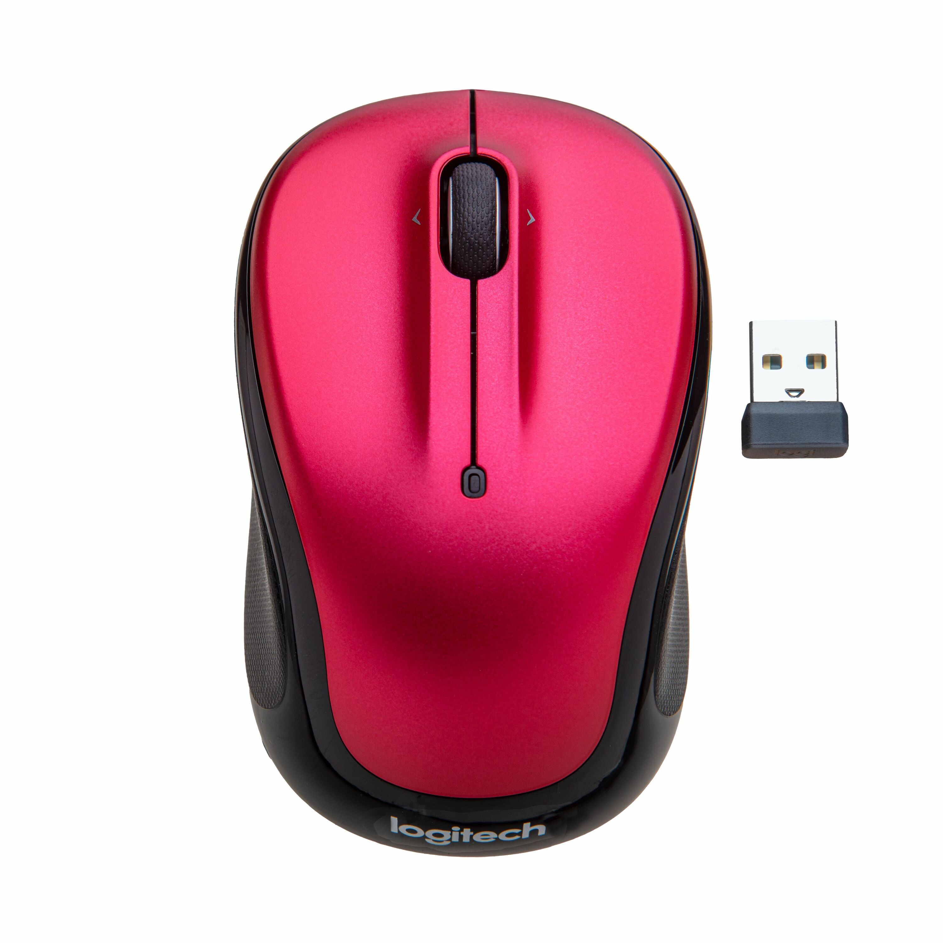 Logitech M325 Wireless Mouse, 2.4 GHz with USB Unifying Receiver, 1000 DPI Optical Tracking, 18-Month Life Battery, PC / Mac / Laptop / Chromebook (Brilliant Rose) - 910-003121