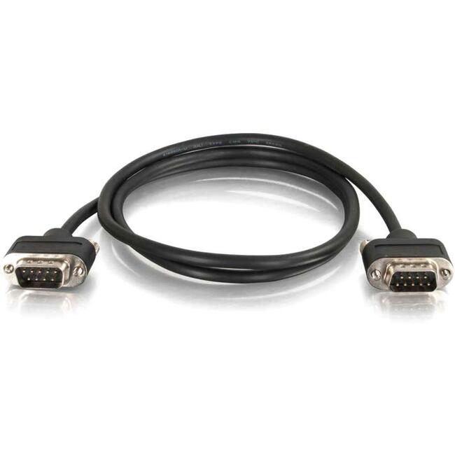 C2G 10ft CMG-Rated DB9 Low Profile Null Modem M-M - 52167