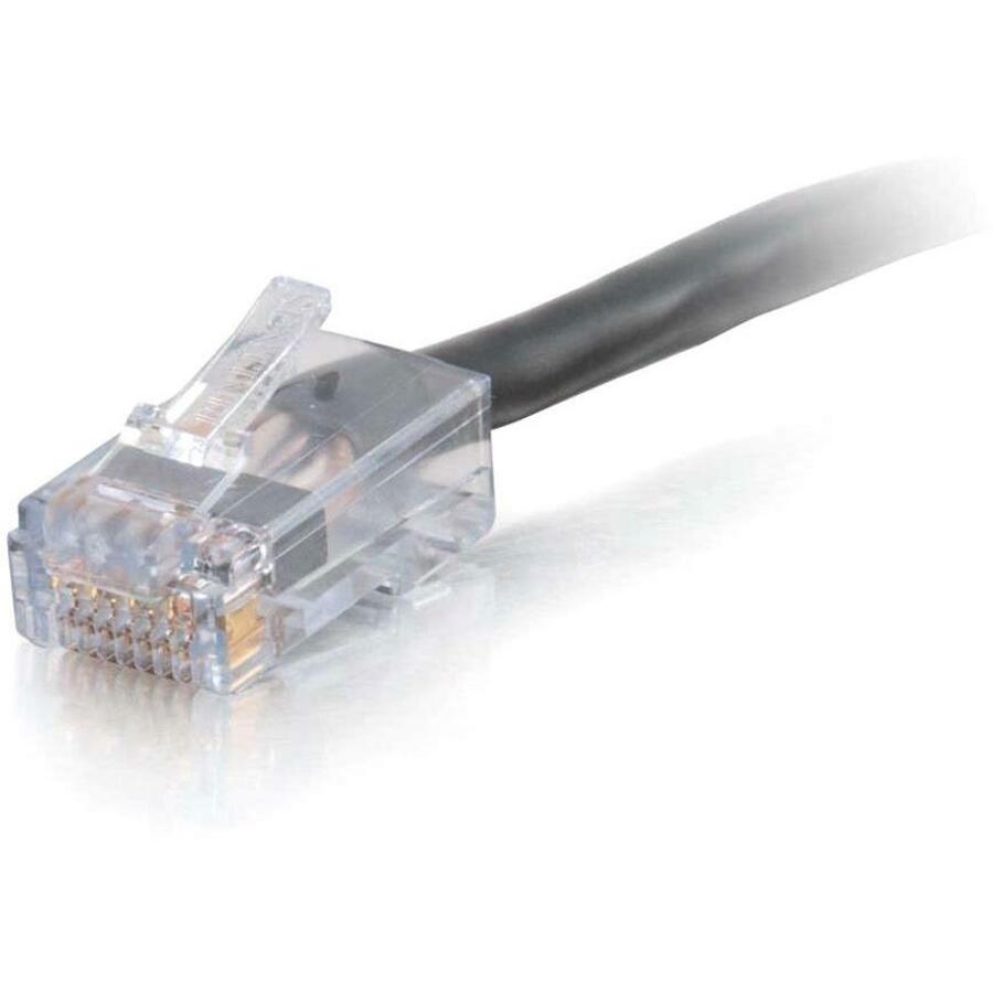 C2G 75 ft Cat6 Non Booted Plenum UTP Unshielded Network Patch Cable - Black - 15302
