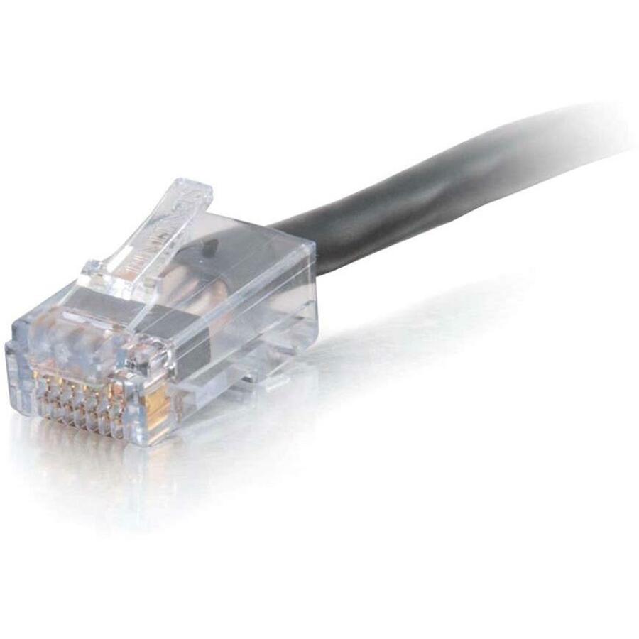 C2G-15ft Cat6 Non-Booted Network Patch Cable (Plenum-Rated) - Black - 15297