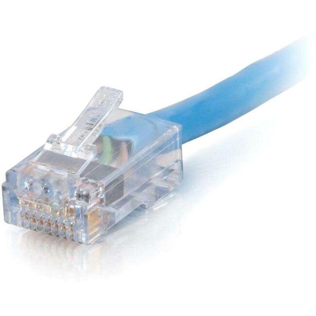 C2G 3ft Cat6 Non-Booted Unshielded (UTP) Ethernet Cable - Cat6 Network Patch Cable - PoE - TAA Compliant - Blue - 15278