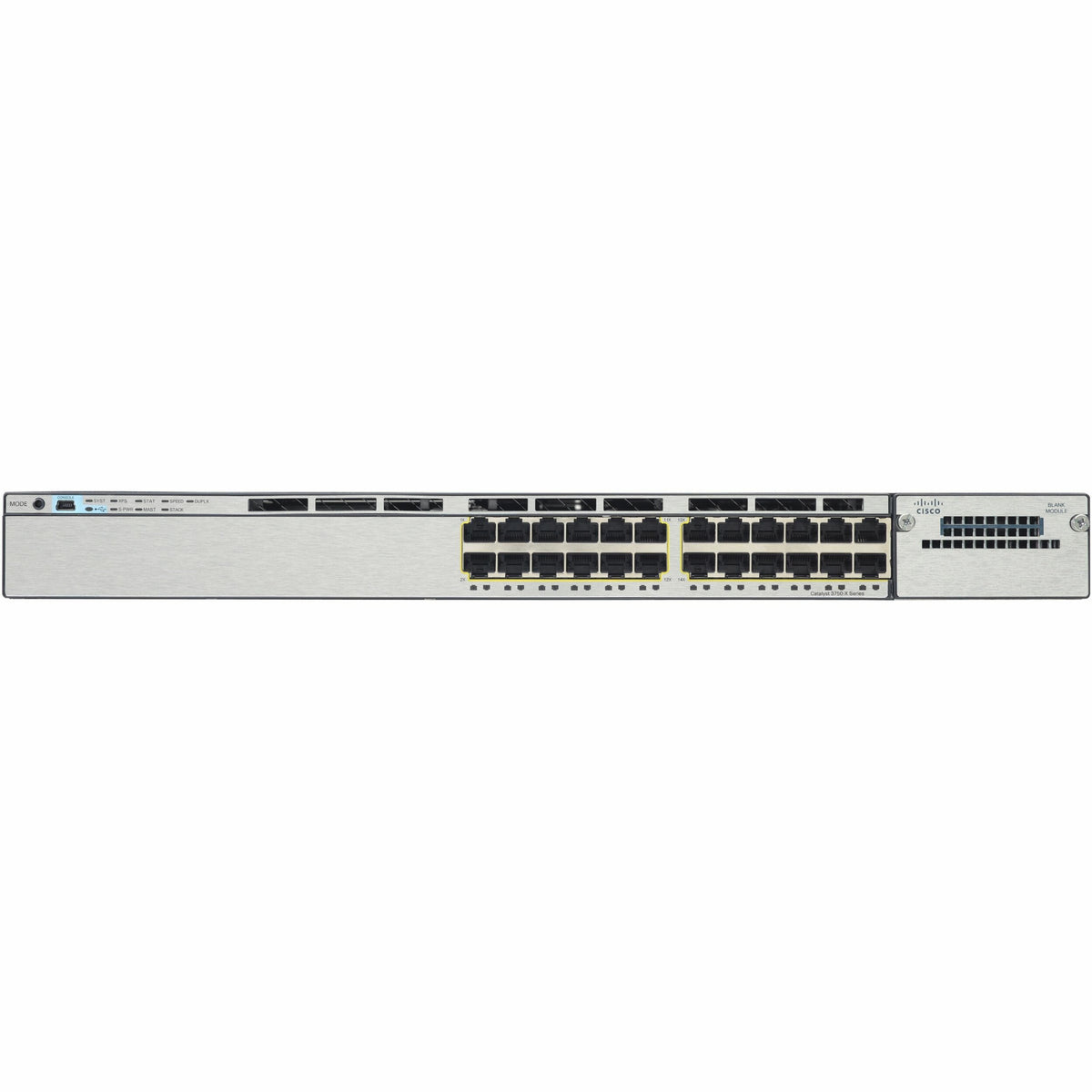 Cisco Catalyst 3750X 24 Port GE SFP IP Base Refurbished - WS-C3750X-24S-S-RF