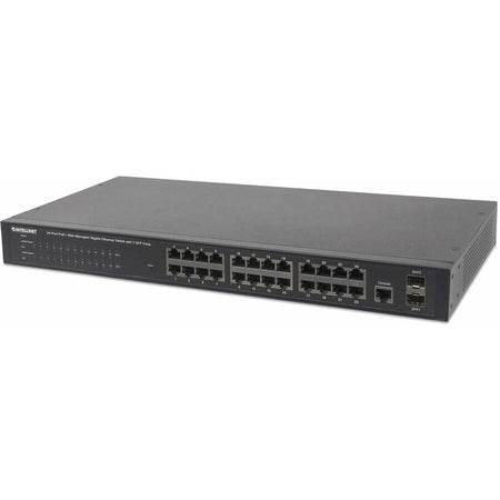 24-Port Gigabit Ethernet PoE+ Web-Managed Switch with 2 SFP Ports, 24 x PoE ports, IEEE 802.3at/af Power over Ethernet (PoE+/PoE), 2 x SFP, Endspan, 19" Rackmount - 560559