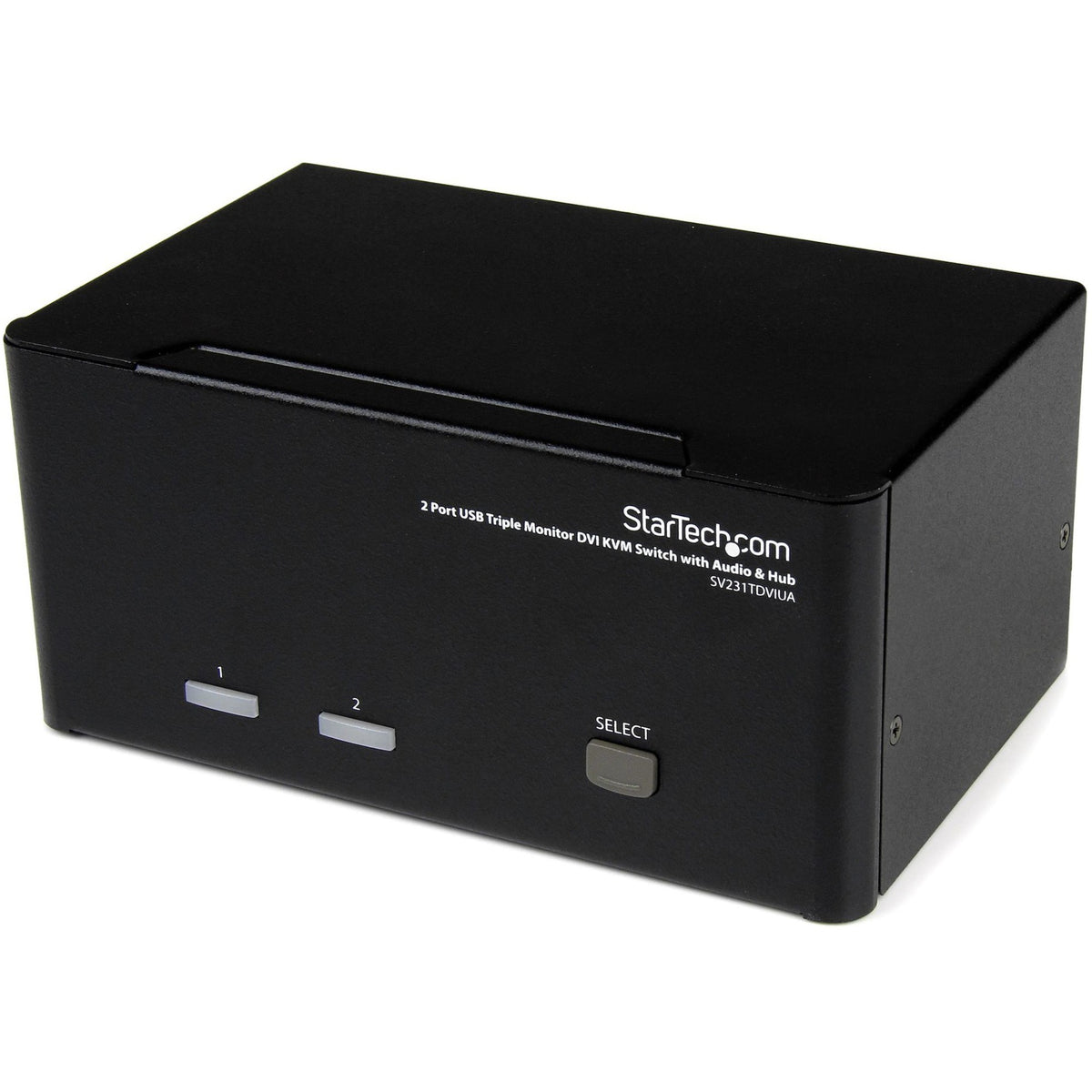 StarTech.com 2 Port Triple Monitor DVI USB KVM Switch with Audio & USB 2.0 Hub - SV231TDVIUA