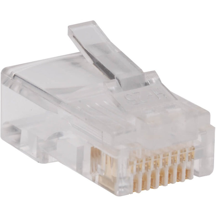 Tripp Lite by Eaton RJ45 Plugs for Round Solid / Stranded Conductor 4-pair Cat5e Cable 100-Pack - N030-100