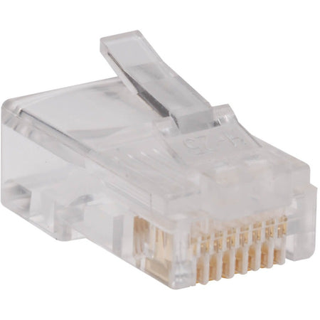 Tripp Lite by Eaton RJ45 Plugs for Round Solid / Stranded Conductor 4-pair Cat5e Cable 100-Pack - N030-100