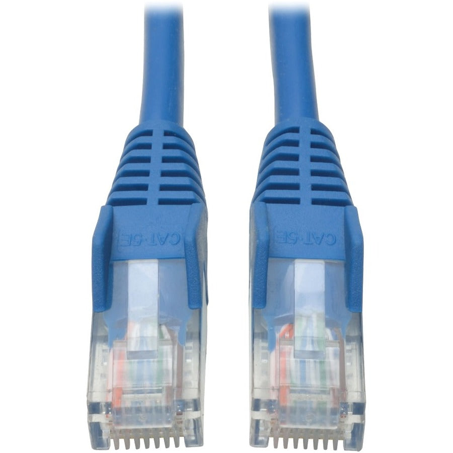 Eaton Tripp Lite Series Cat5e 350 MHz Snagless Molded (UTP) Ethernet Cable (RJ45 M/M), PoE - Blue, 2 ft. (0.61 m) - N001-002-BL