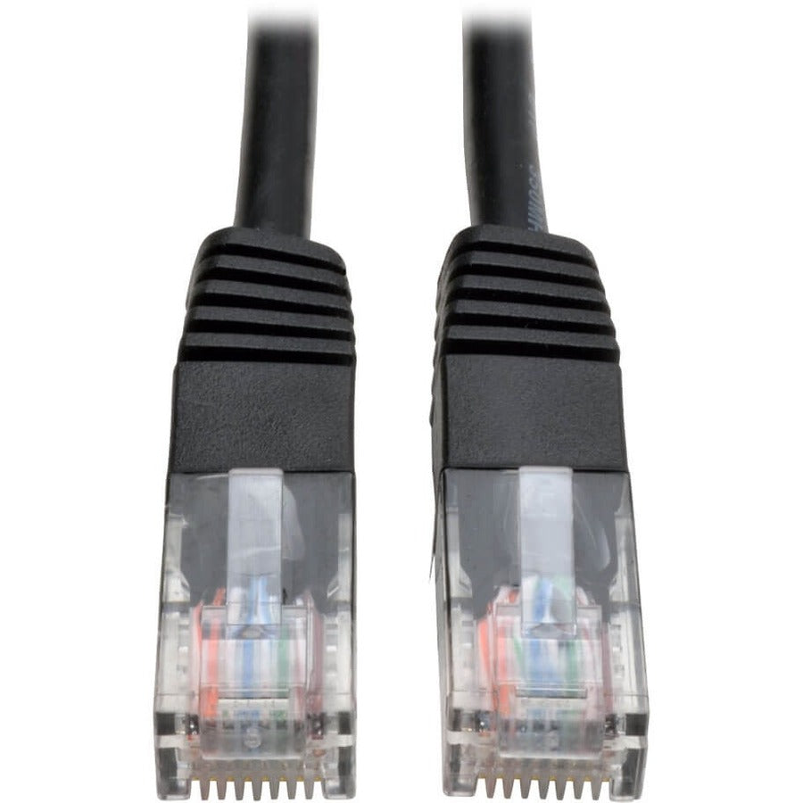 Eaton Tripp Lite Series Cat5e 350 MHz Molded (UTP) Ethernet Cable (RJ45 M/M), PoE - Black, 20 ft. (6.09 m) - N002-020-BK