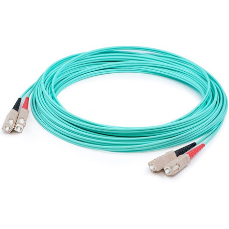 AddOn 1m SC (Male) to SC (Male) Aqua OM3 Duplex Fiber OFNR (Riser-Rated) Patch Cable - ADD-SC-SC-1M5OM3