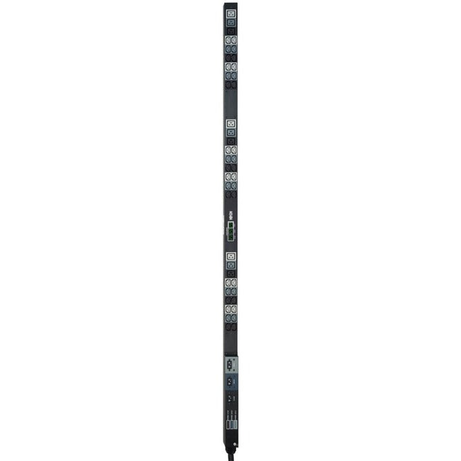 Tripp Lite by Eaton 12.6kW 3-Phase Local Metered PDU, 208V Outlets (36 C13 & 9 C19) Hubbell 50A CS8365C, 6 ft. (1.83 m) Cord, 0U Vertical, TAA - PDU3MV6H50