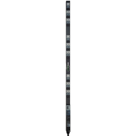 Tripp Lite by Eaton 12.6kW 3-Phase Local Metered PDU, 208V Outlets (36 C13 & 9 C19) Hubbell 50A CS8365C, 6 ft. (1.83 m) Cord, 0U Vertical, TAA - PDU3MV6H50