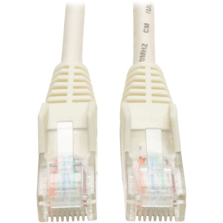 Eaton Tripp Lite Series Cat5e 350 MHz Snagless Molded (UTP) Ethernet Cable (RJ45 M/M), PoE - White, 50 ft. (15.24 m) - N001-050-WH