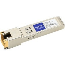 AddOn HP 378928-B21 Compatible TAA Compliant 10/100/1000Base-TX SFP Transceiver (Copper, 100m, RJ-45) - 378928-B21-AO