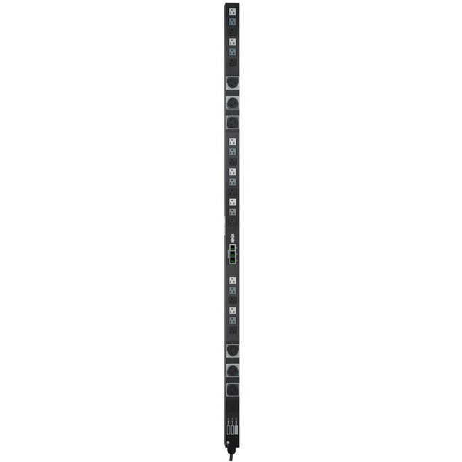 Tripp Lite by Eaton 5.7kW 3-Phase Local Metered PDU, 208/120V Outlets (21 5-15/20R, 6 L6-20R), L21-20P, 6 ft. (1.83 m) Cord, 0U Vertical, TAA - PDU3MV6L2120B