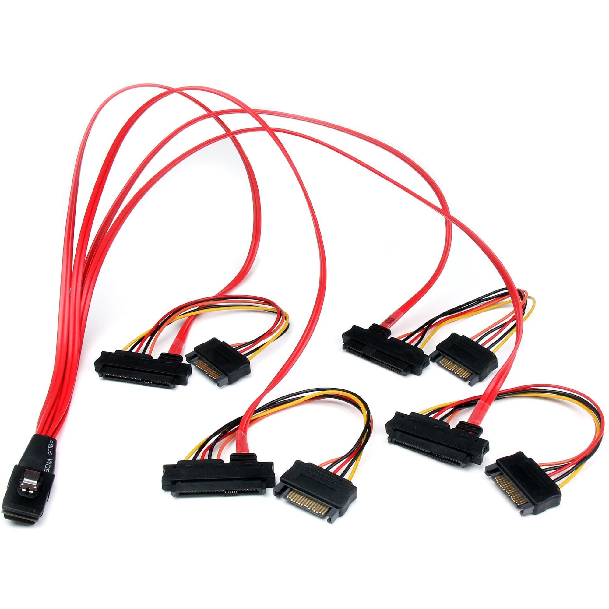 StarTech.com 50cm Internal Serial Attached SCSI Mini SAS Cable - SFF8087 to 4x SFF8482 - SAS808782P50