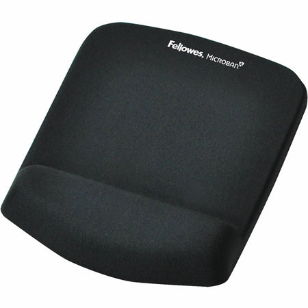 Fellowes&reg; PlushTouch™ Foam Mouse Pad Wrist Support with MICROBAN&reg; - Black (9252001) - 9252001
