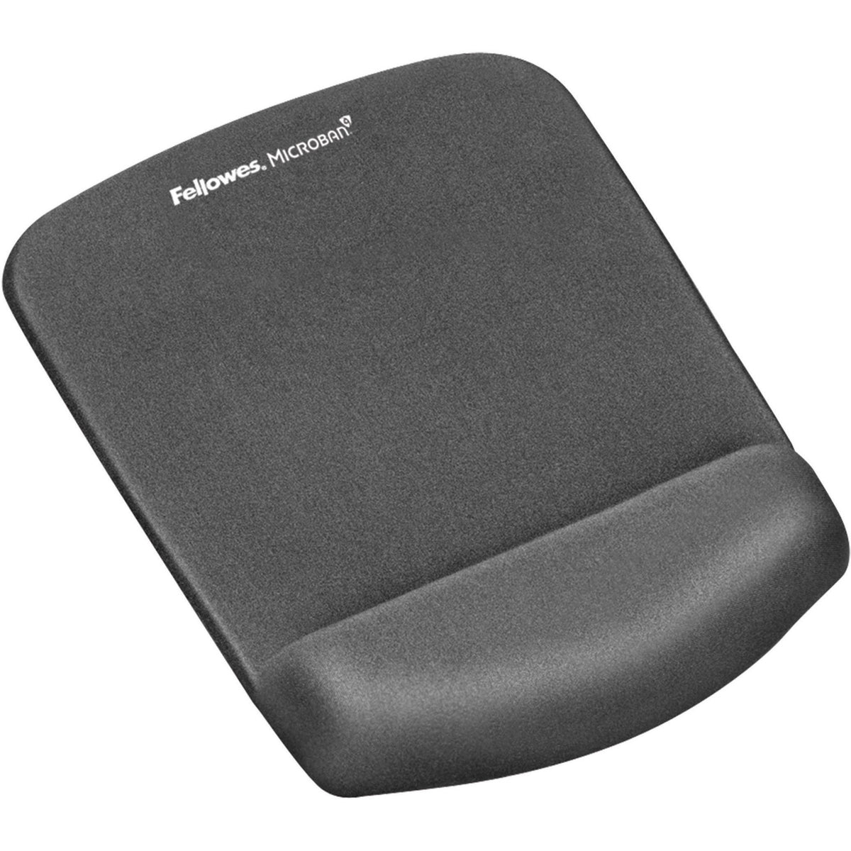 Fellowes&reg; PlushTouch™ Foam Mouse Pad Wrist Support with MICROBAN&reg; - Graphite (9252201) - 9252201
