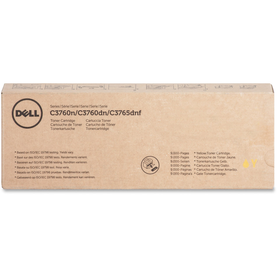 Dell Original Laser Toner Cartridge - Yellow - 1 Each - MD8G4