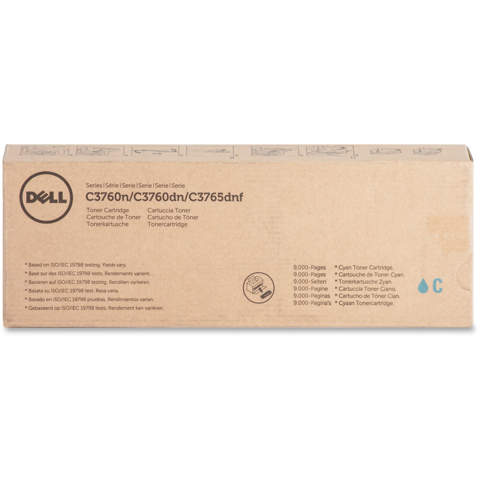 Dell Original Extra High Yield Laser Toner Cartridge - Cyan - 1 Each - 1M4KP