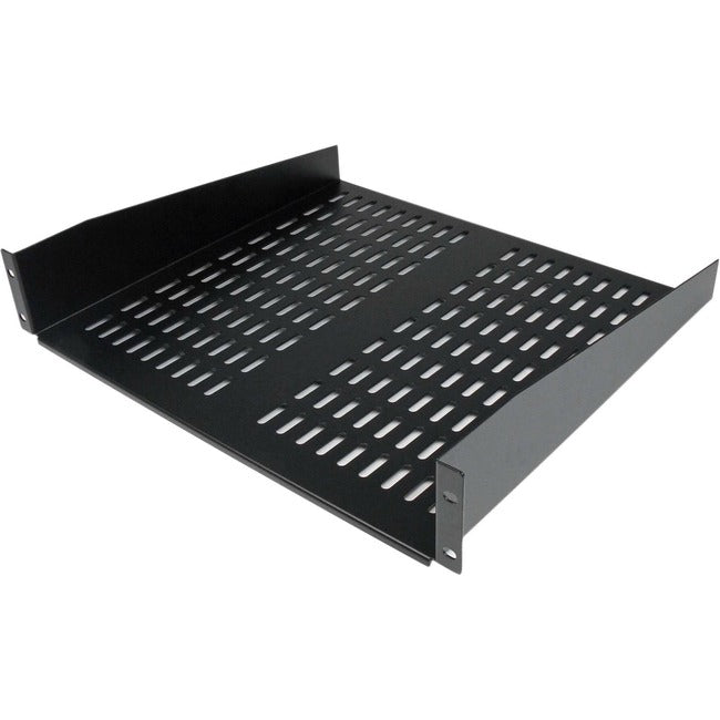 StarTech.com 2U 16in Universal Vented Rack Mount Cantilever Shelf - Fixed Server Rack Cabinet Shelf - 50lbs / 23kg - CABSHELFV