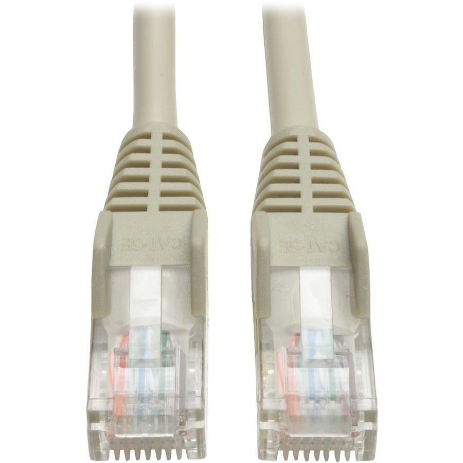 Eaton Tripp Lite Series Cat5e 350 MHz Snagless Molded (UTP) Ethernet Cable (RJ45 M/M), PoE - Gray, 30 ft. (9.14 m) - N001-030-GY