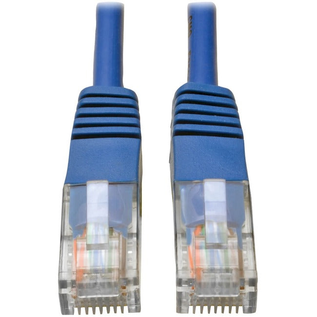 Eaton Tripp Lite Series Cat5e 350 MHz Molded (UTP) Ethernet Cable (RJ45 M/M), PoE - Blue, 30 ft. (9.14 m) - N002-030-BL