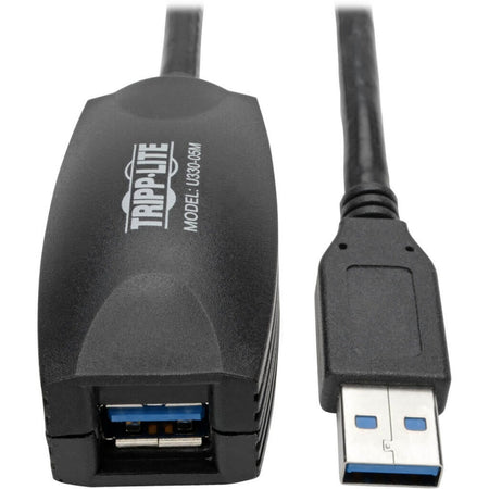 Eaton Tripp Lite Series USB 3.0 SuperSpeed Active Extension Repeater Cable (A M/F), 5M (16.4 ft.) - U330-05M