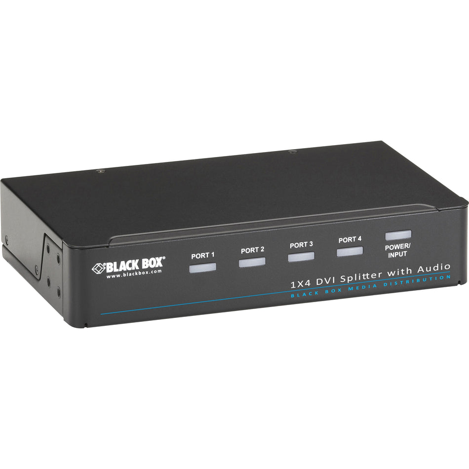 Black Box DVI-D Splitter with Audio and HDCP, 1 x 4 - AVSP-DVI1X4