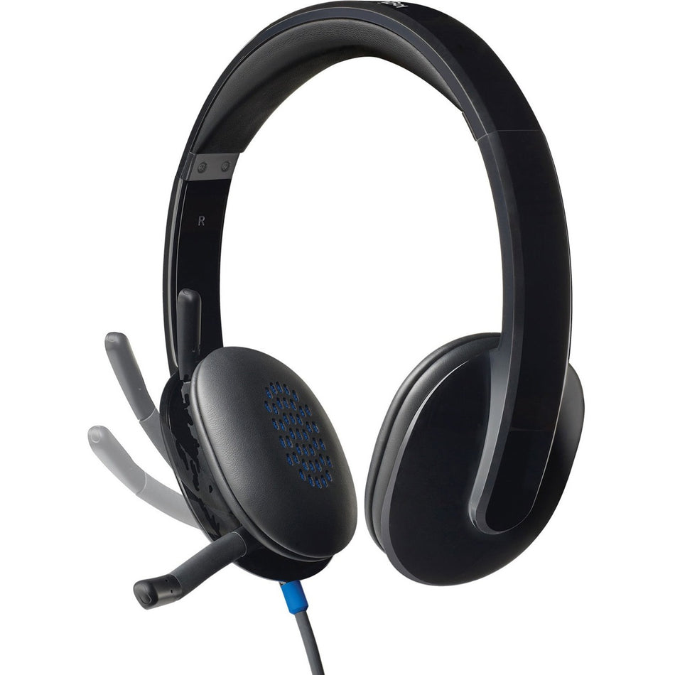 Logitech H540 USB Headset with Noise-Cancelling Mic - 981-000510