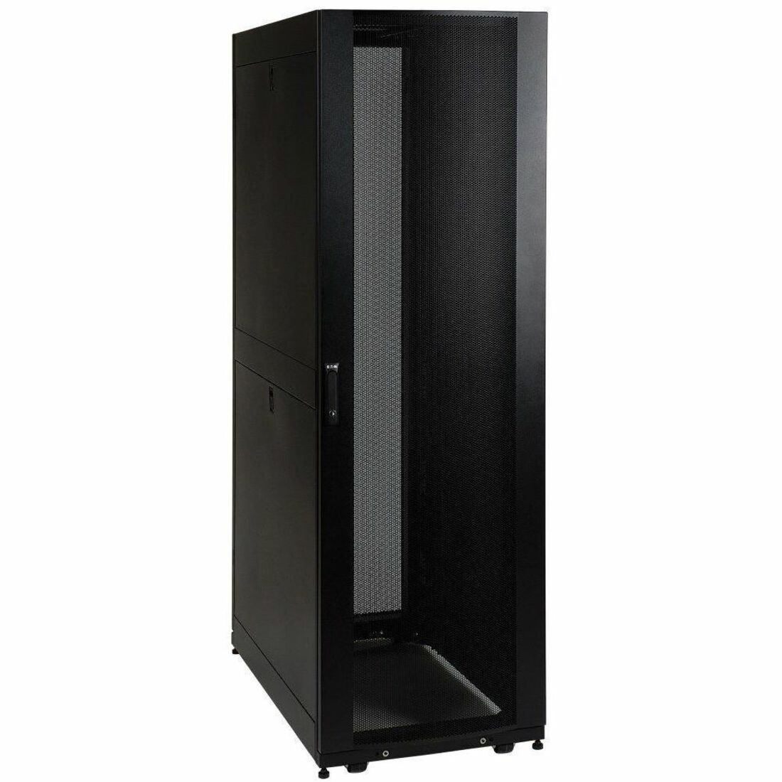 Tripp Lite by Eaton 42U SmartRack Shallow-Depth Rack Enclosure Cabinet Threaded 10-32 Mounting Holes with doors & side panels - SR42UBSD1032