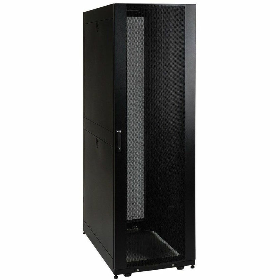 Tripp Lite by Eaton 42U SmartRack Shallow-Depth Rack Enclosure Cabinet Threaded 10-32 Mounting Holes with doors & side panels - SR42UBSD1032