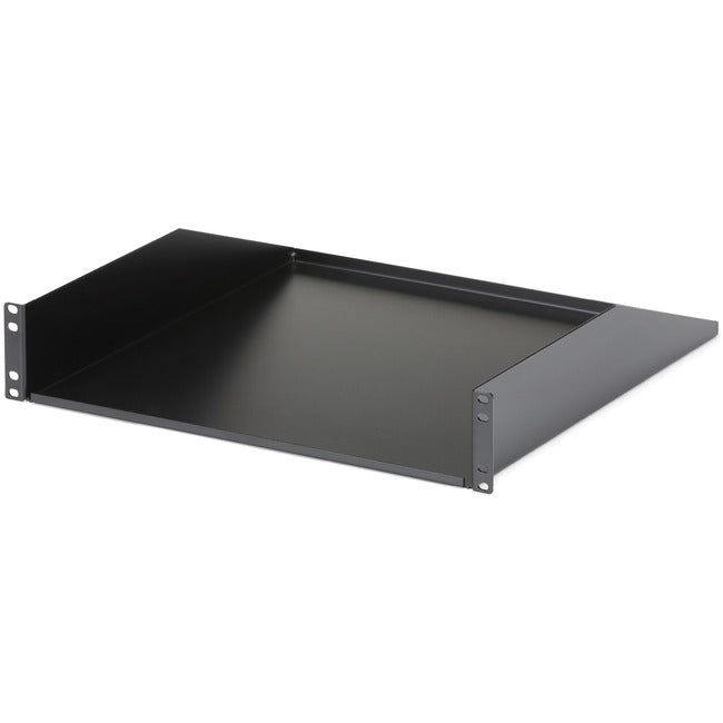 StarTech.com 2U Server Rack Cabinet Shelf - Fixed 18" Deep Cantilever Rackmount Tray for 19" Data/AV/Network Enclosure - Weight Cap. 125lbs/56kg - CABSHELFHD