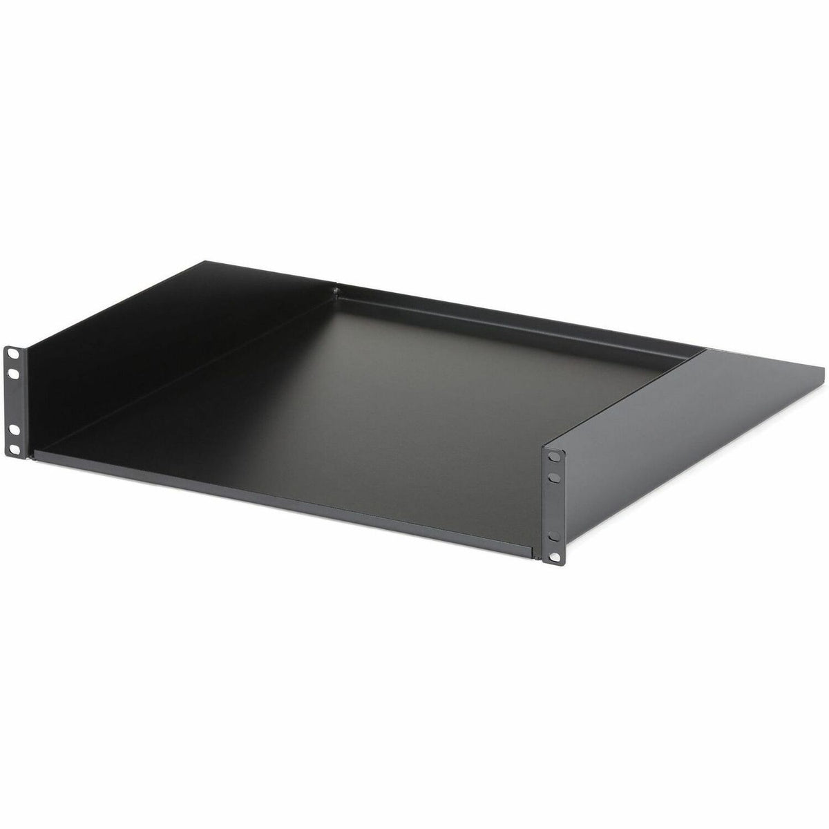 StarTech.com 2U Server Rack Cabinet Shelf - Fixed 18" Deep Cantilever Rackmount Tray for 19" Data/AV/Network Enclosure - Weight Cap. 125lbs/56kg - CABSHELFHD