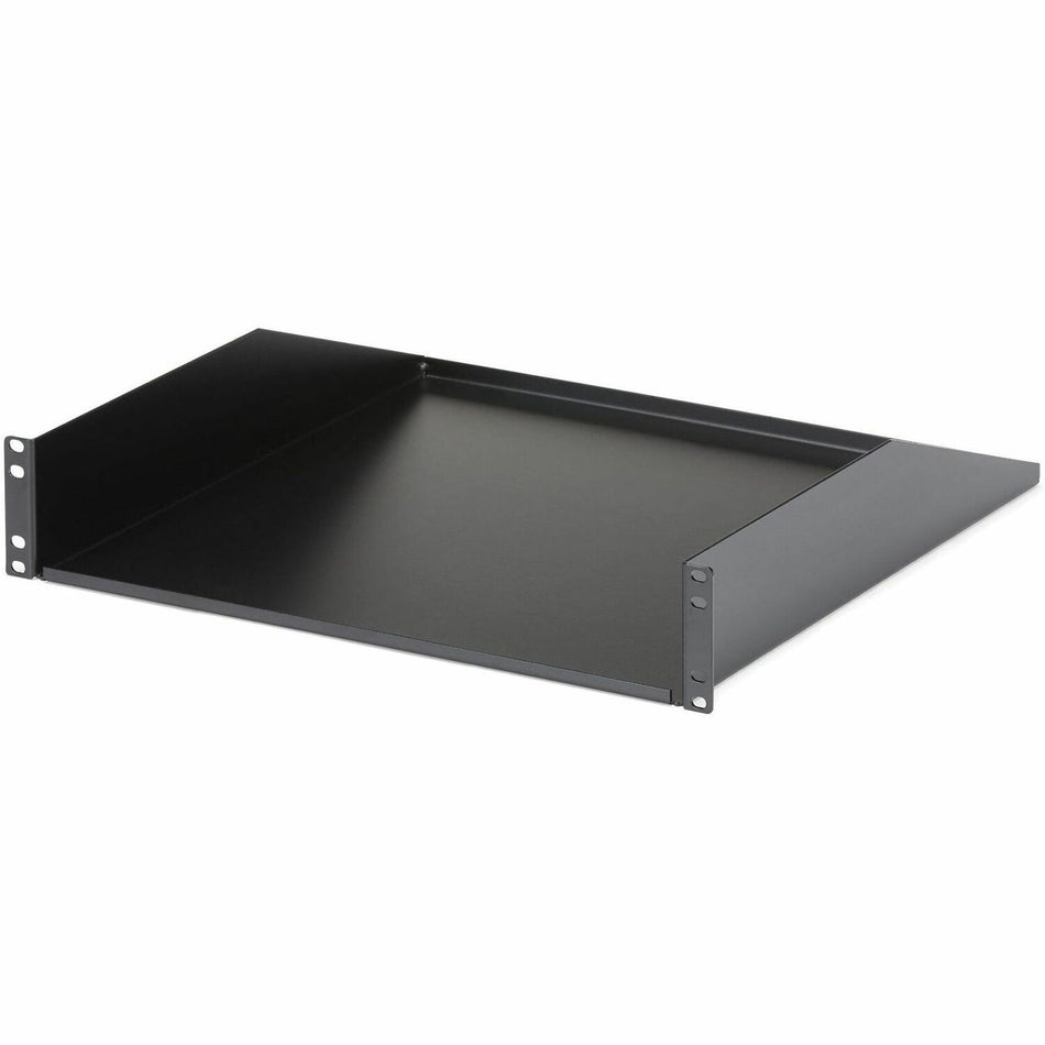 StarTech.com 2U Server Rack Cabinet Shelf - Fixed 18" Deep Cantilever Rackmount Tray for 19" Data/AV/Network Enclosure - Weight Cap. 125lbs/56kg - CABSHELFHD