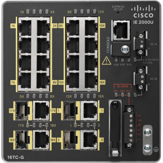 Cisco IE-2000-16TC-G-E Ethernet Switch - IE-2000-16TC-G-E