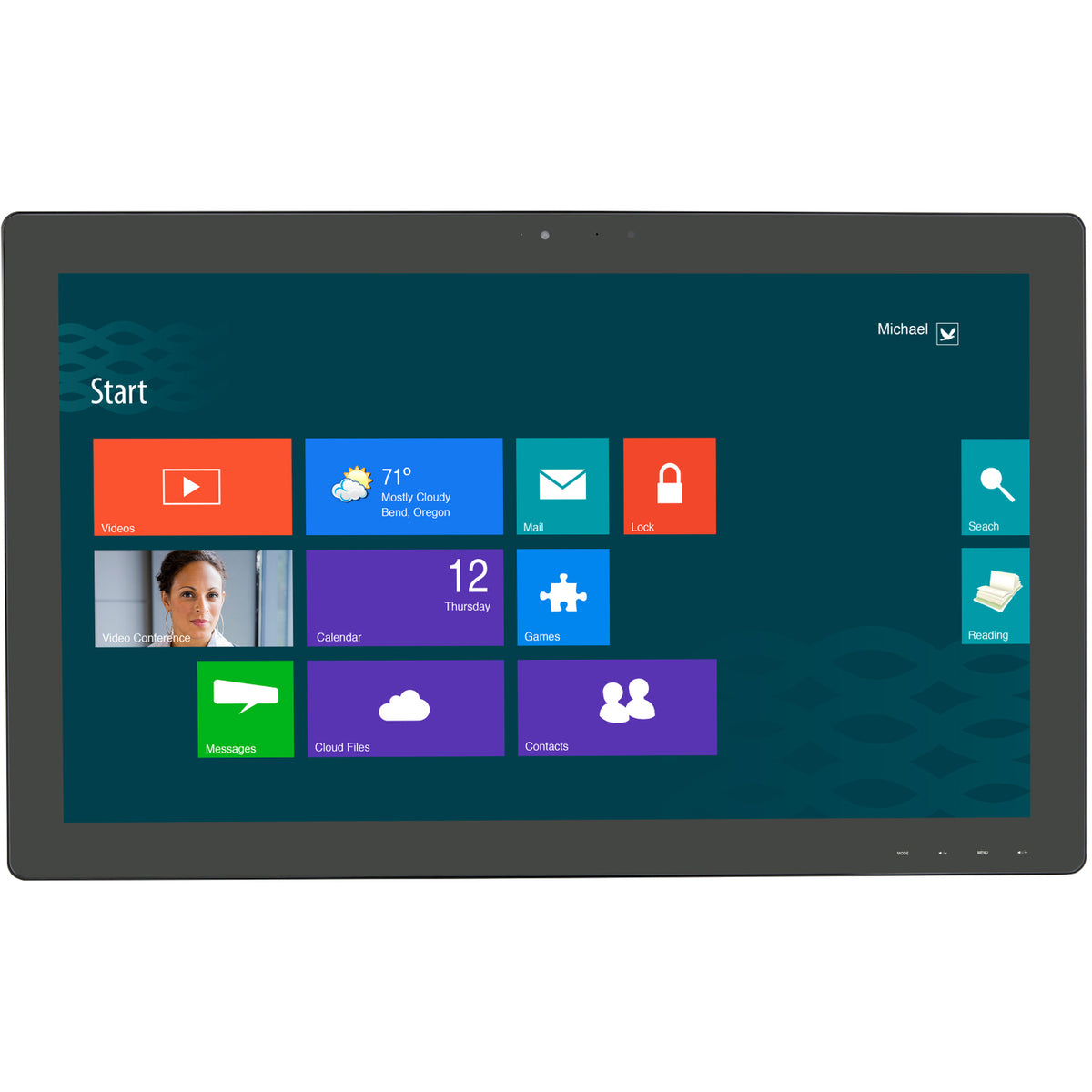 Planar Helium PCT2785 27" Class Webcam LCD Touchscreen Monitor - 16:9 - 12 ms - 997-6848-00