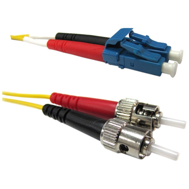 Weltron 10m LC/ST Single Mode 9/125M Yellow Fiber Patch Cable - 90-1501-10M