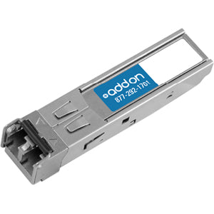 AddOn Alcatel-Lucent Nokia iSFP-GIG-SX Compatible TAA Compliant 1000Base-SX SFP Transceiver (MMF, 850nm, 550m, LC, DOM) - ISFP-GIG-SX-AO