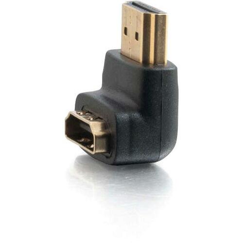 C2G HDMI Male to Female Adapter - 90 Degree HDMI Adapter - 1080p - Black - 40999