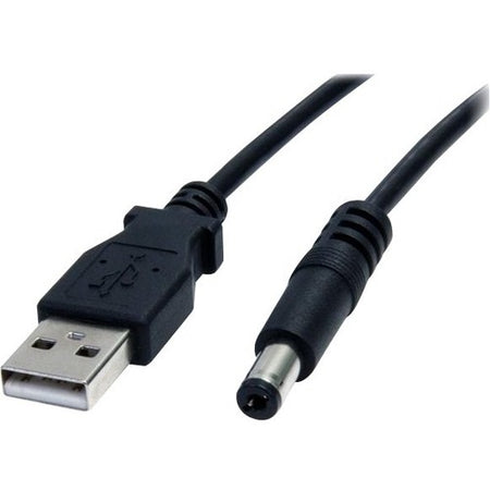 StarTech.com 2m USB to Type M Barrel Cable - USB to 5.5mm 5V DC Cable - USB2TYPEM2M