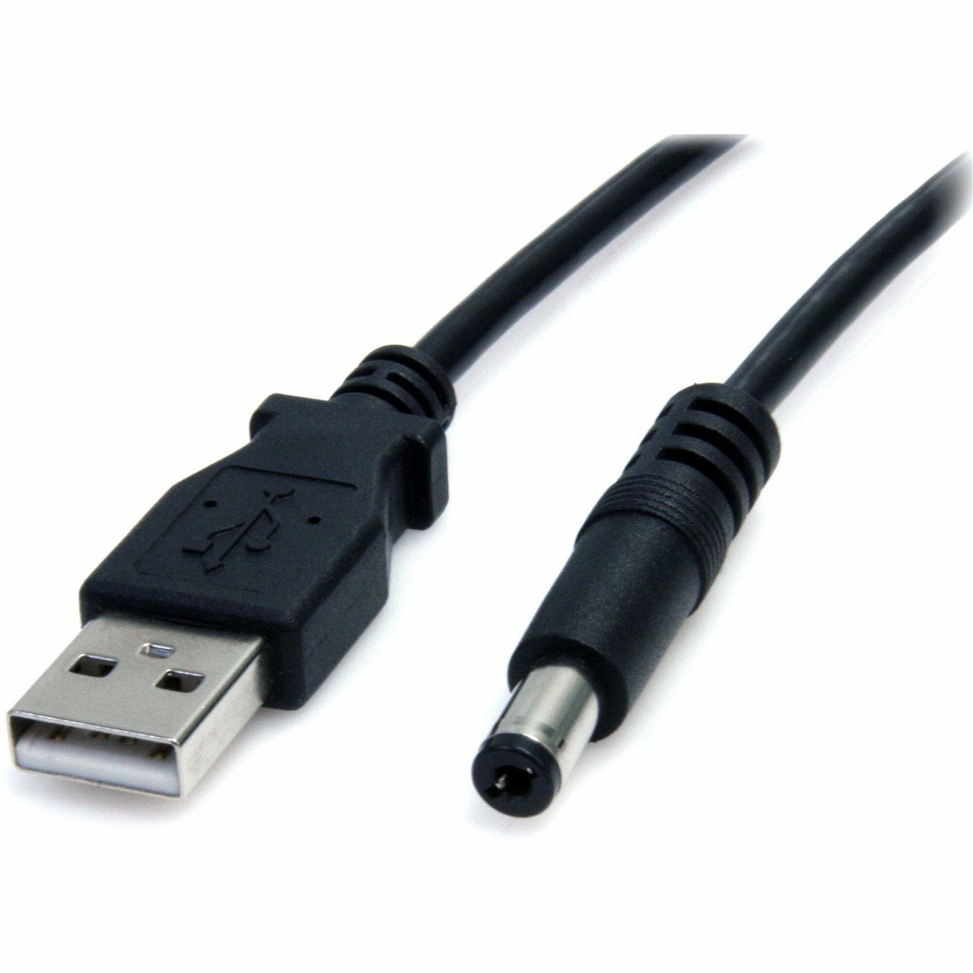 StarTech.com 2m USB to Type M Barrel Cable - USB to 5.5mm 5V DC Cable - USB2TYPEM2M