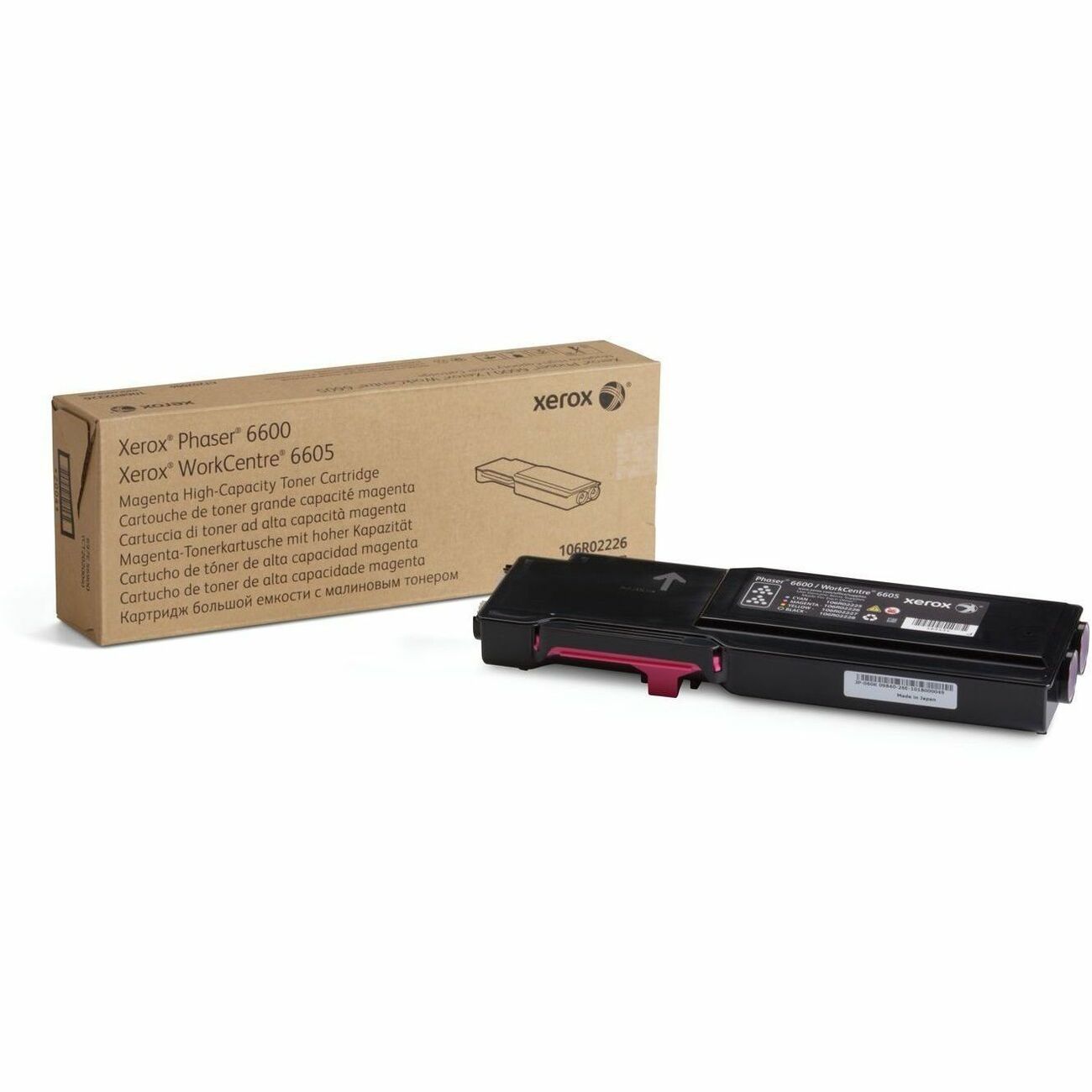 Xerox Genuine Phaser™ 6600, WorkCentre™ 6605 Magenta High capacity Toner Cartridge (6000 Pages) - 106R02226 - 106R02226