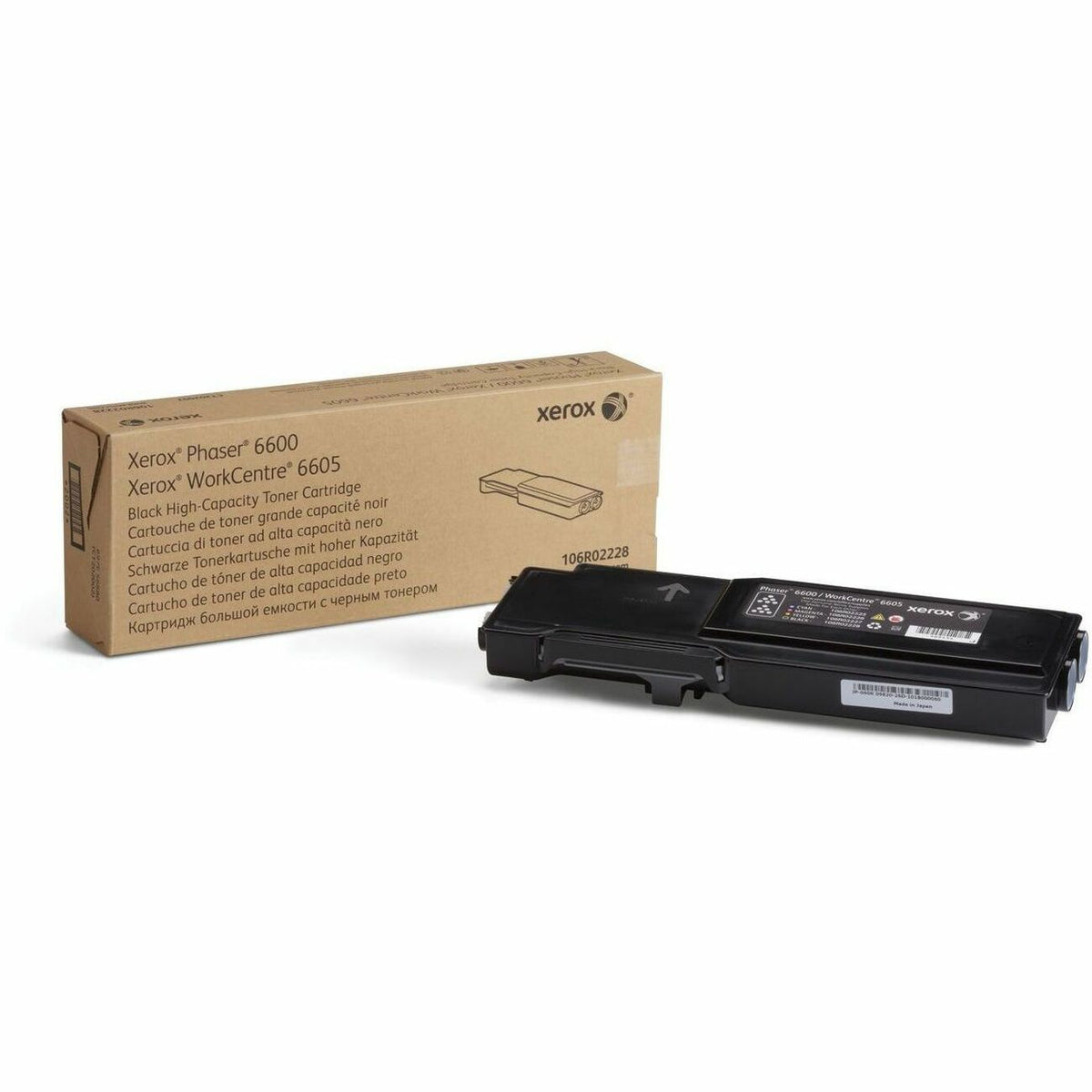 Xerox Genuine Phaser™ 6600, WorkCentre™ 6605 Black High capacity Toner Cartridge (8000 Pages) - 106R02228 - 106R02228